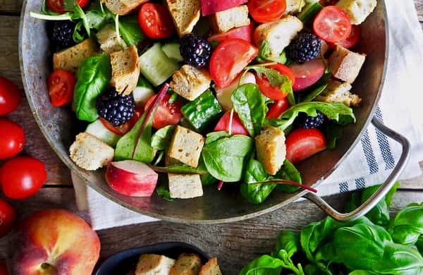 "Panzanella" italiensk brødsalat